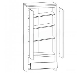 КАСПІАН ДУБ СОНОМА/КАШЕМІР Пенал REG2D2S