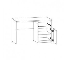 ДЖУЛІ Стіл письмовий BIU/120 