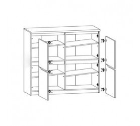ДЖУЛІ Тумба KOM4D