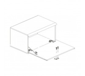 МОНТАНА (дуб шуттер) Комод JKOM 1K 60 