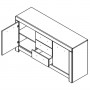 БЕЛЕН  Комод 2D3S