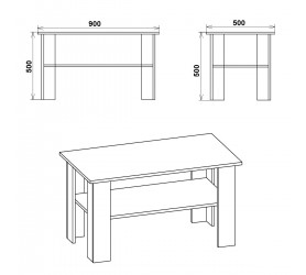 Стіл Журнальний МАДРИД 2
