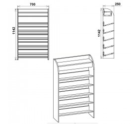 Тумба під взуття ТО-10