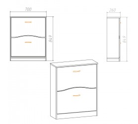 Тумба під взуття ТО-2