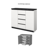 МІЯ Комод 2Д 4Ш