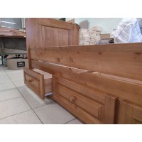 Деревянная Детская Кровать Л-516 с Выдвижными Ящиками