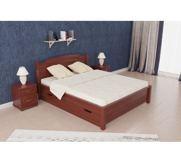 ГЛОРІЯ 4 Без Шарів  та шухляд Дерев'яне ліжко