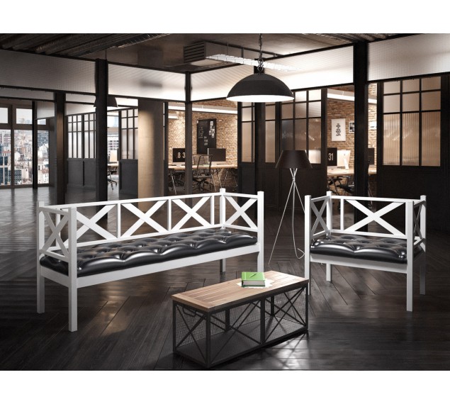 Кресло и Диван 3-х местный Грин Трик ЛОФТ